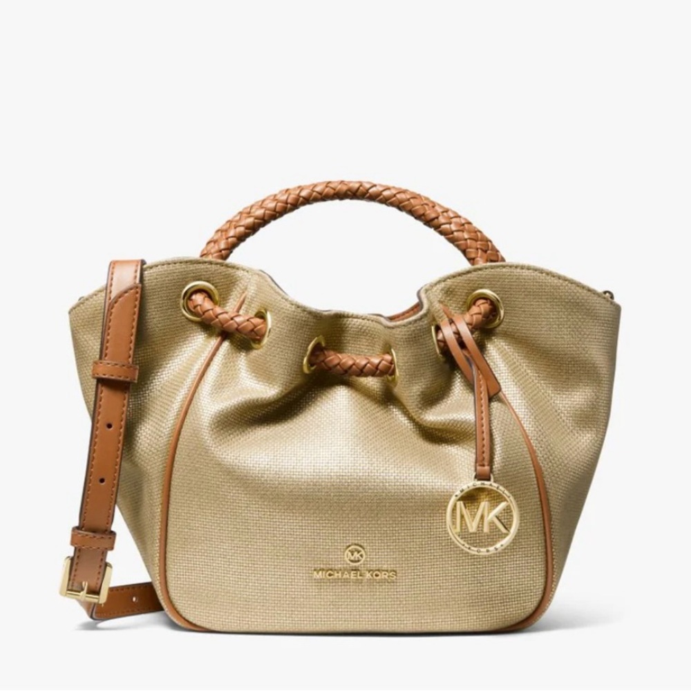 Michael Kors Montauk Mini Crossbody - Gold Metallic